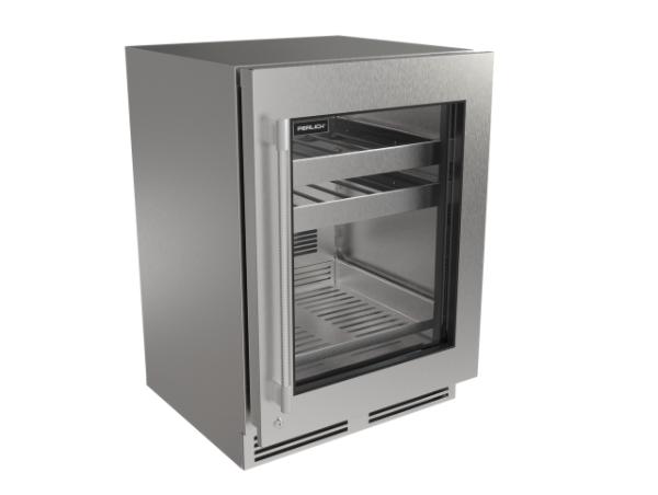 Perlick G5 Luxe 24" Glass Door Beverage Center – Indoor/Outdoor Rated - Panel Ready
