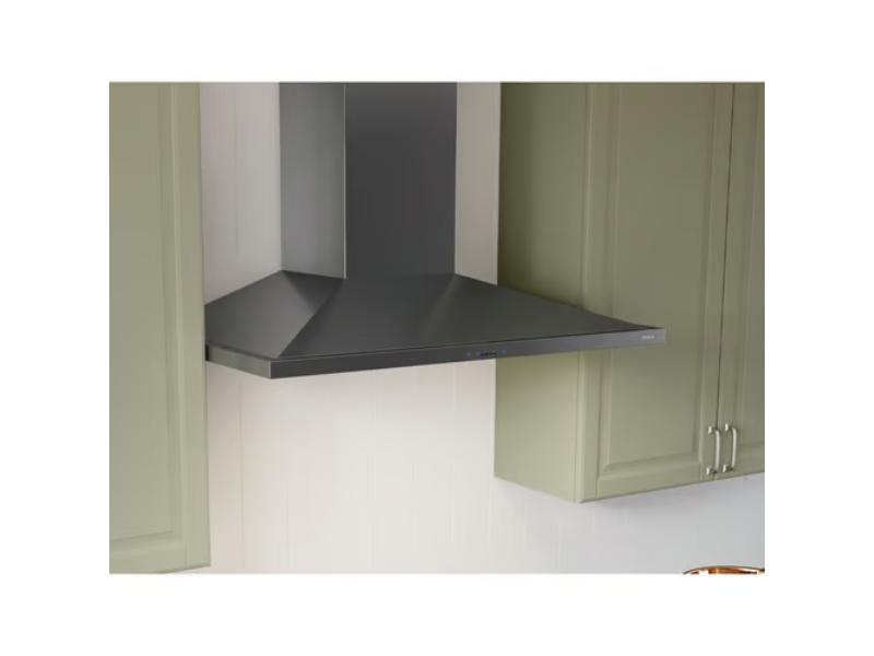 Zephyr Anzio Wall Mount Chimney Hood – 600 CFM – Stainless Steel & Black Stainless