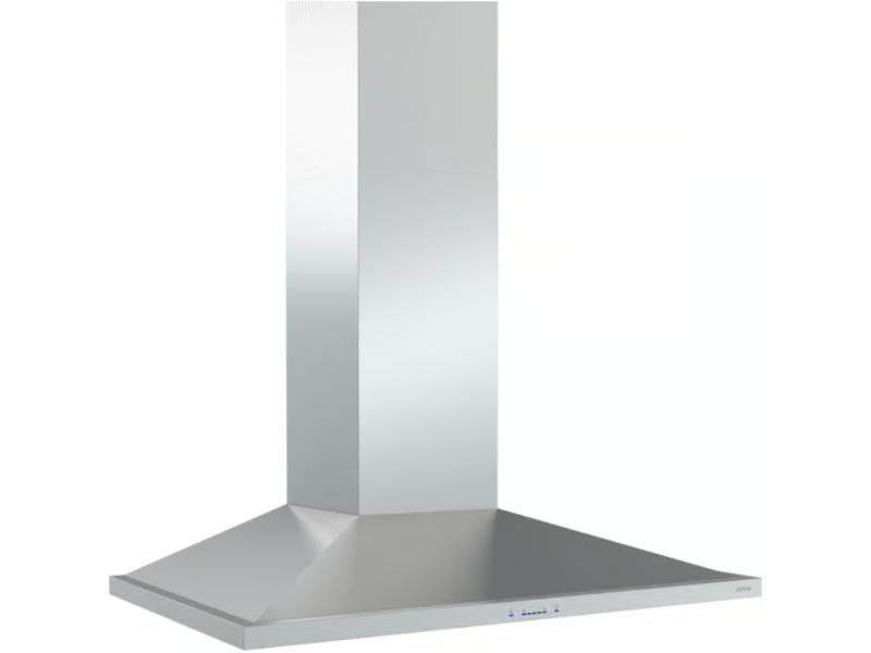 Zephyr Anzio Wall Mount Chimney Hood – 600 CFM – Stainless Steel & Black Stainless